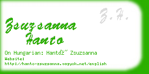 zsuzsanna hanto business card